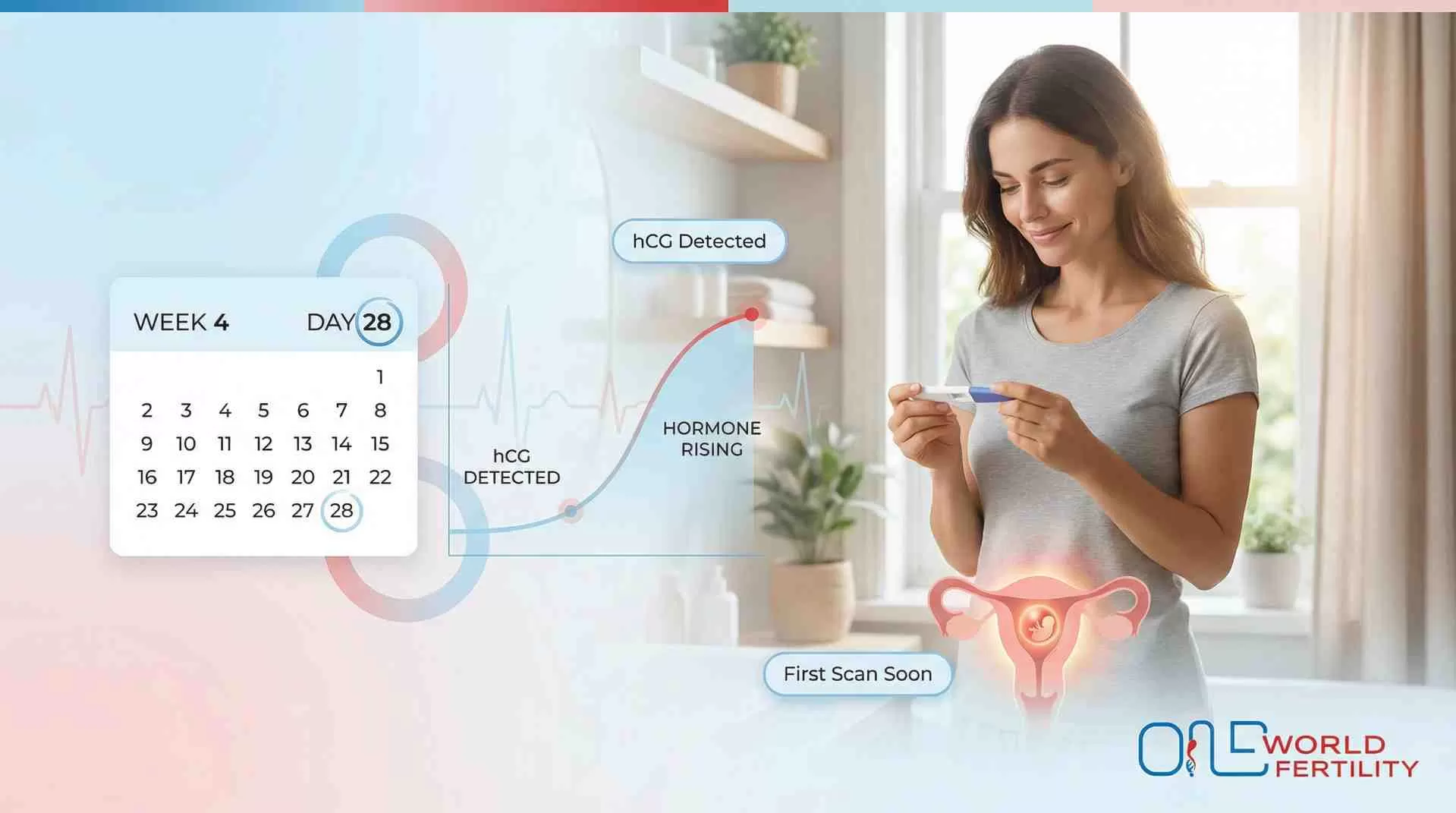 What does a positive pregnancy test really mean at 4 weeks IVF pregnancy