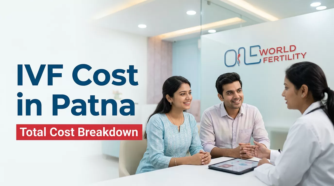 IVF cost in Patna infographic showing treatment cost breakdown and key pricing factors