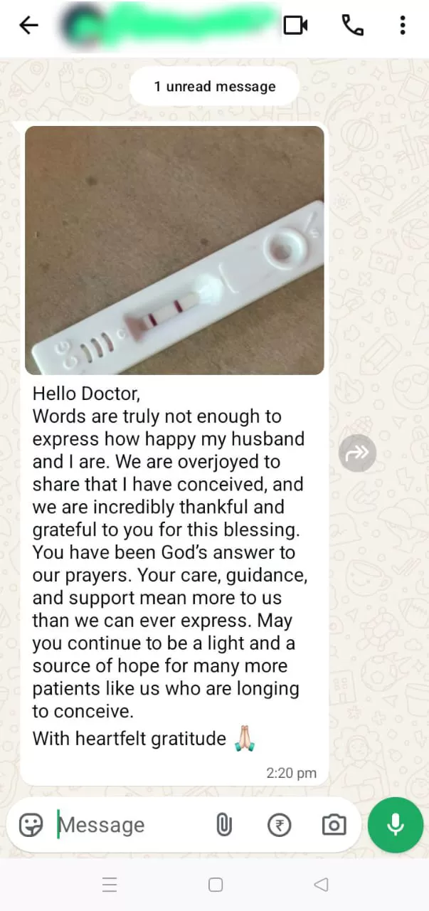 The First Positive Step Toward Parenthood