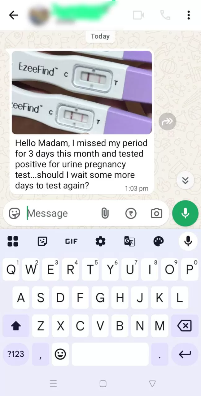 A Positive Test and New Questions