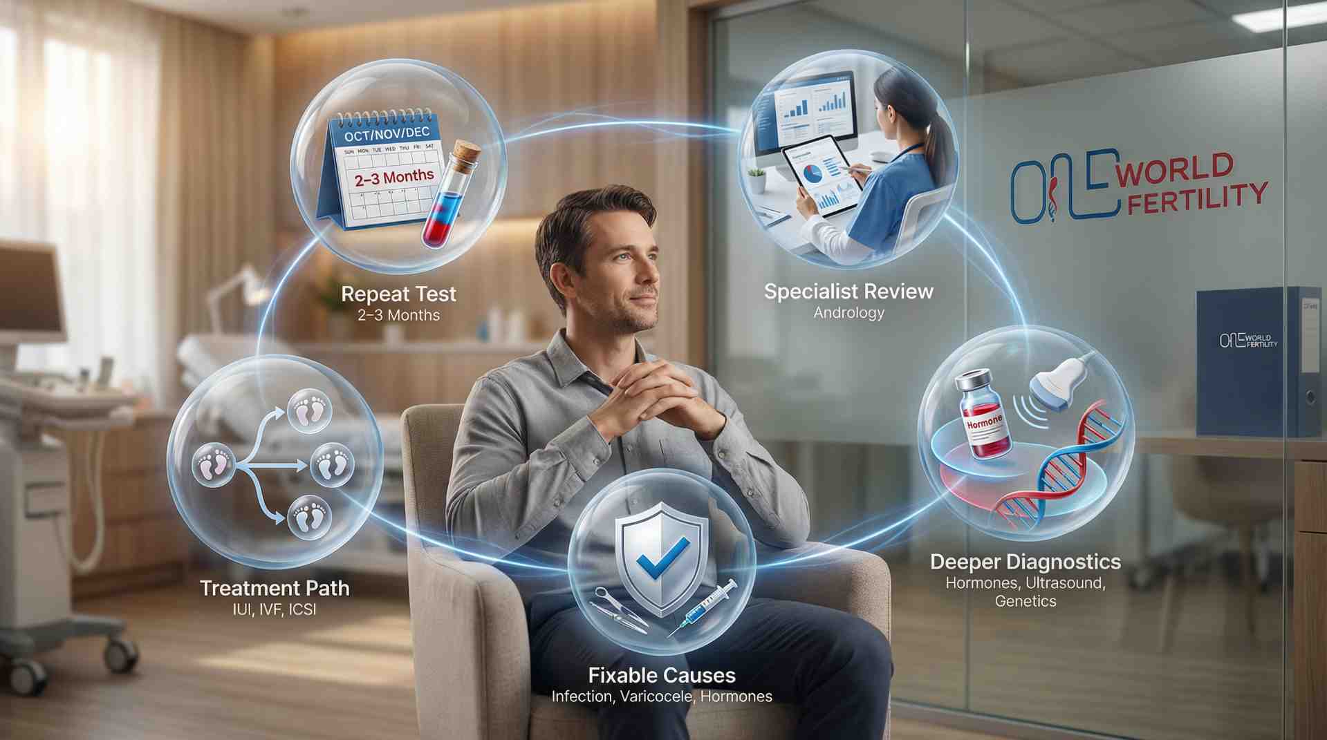 After Abnormal Sperm Test Results - one world