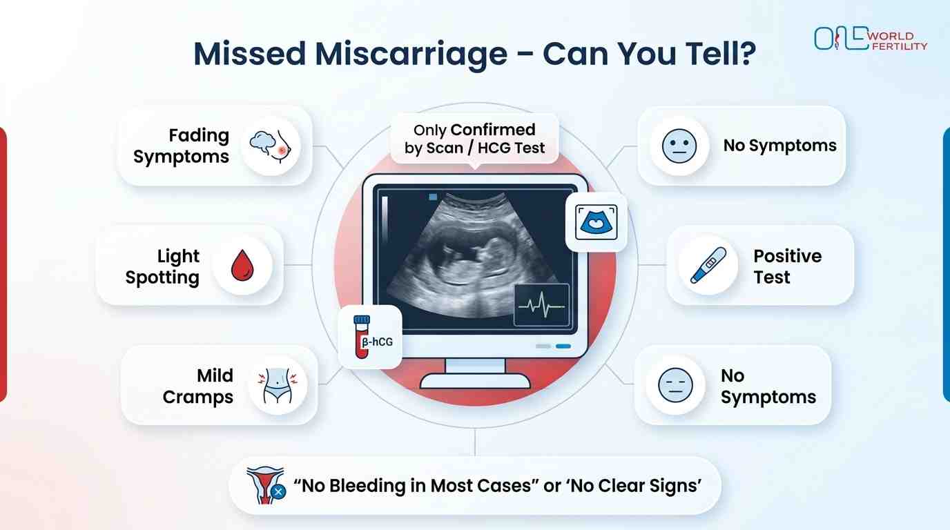 signs of a missed miscarriage - oneworld fertility