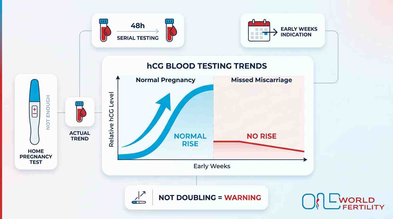 hCG Blood Tests for miscarriage