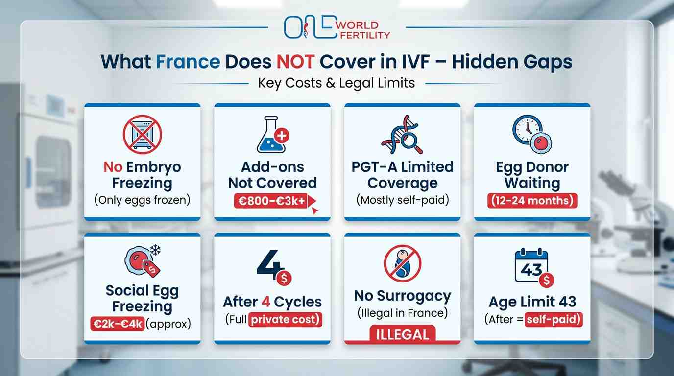 What France Does NOT Cover - Oneworld Fertility