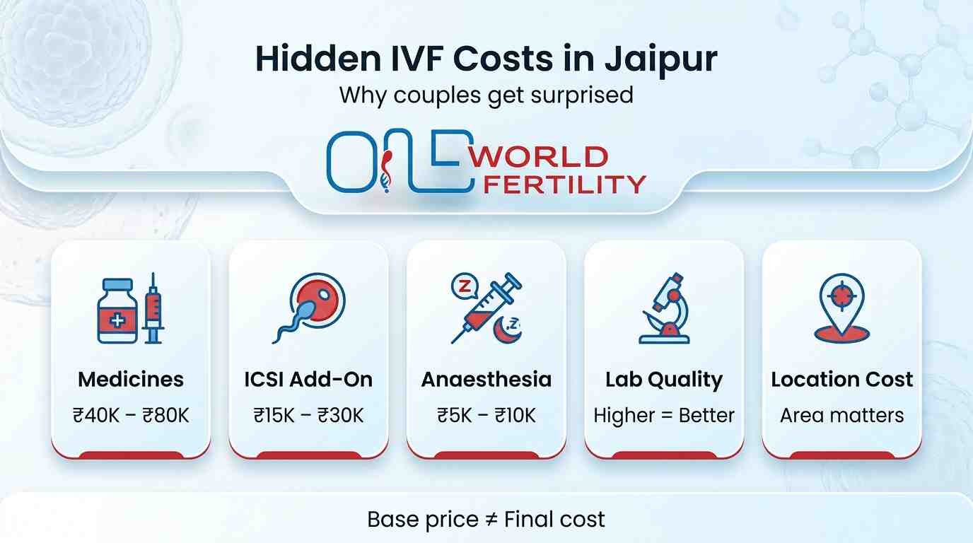 5 Real Reasons Why IVF Hidden Charges in Jaipur Catch Couples Off Guard - one world fertility.jpeg